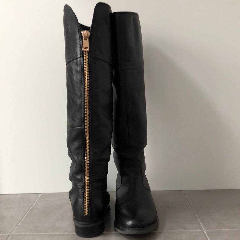 Women’s Black Leather Aldo Boots Size 9